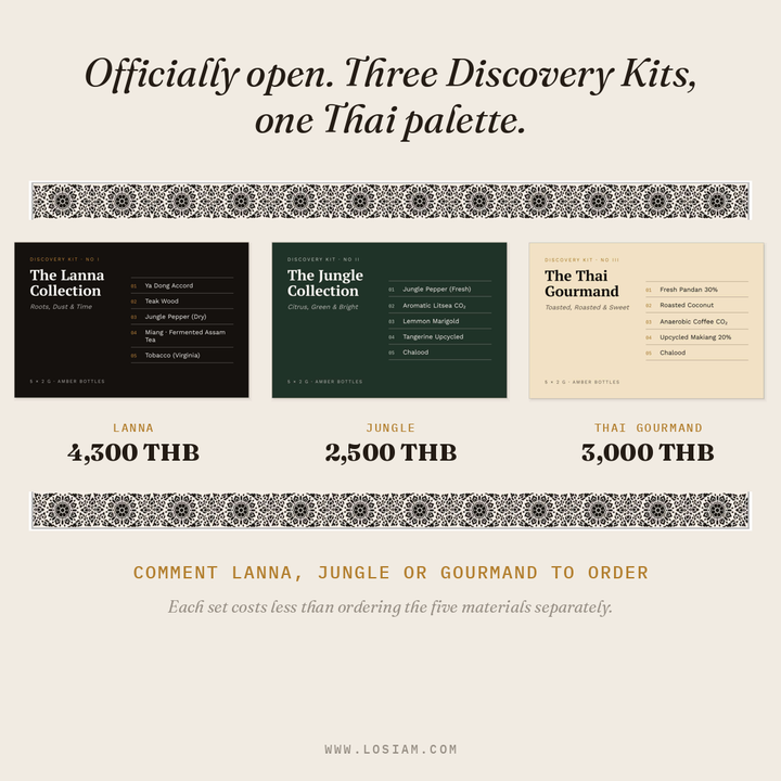 Meet the Palette: The Three Naturals LOSiam Discovery Kits